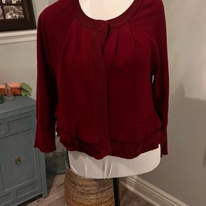 Lightweight burgundy Nanette Lepore sweater